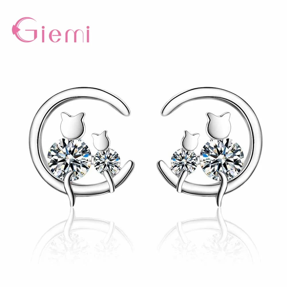 

Серьги-гвоздики женские из серебра 925 пробы, обручи