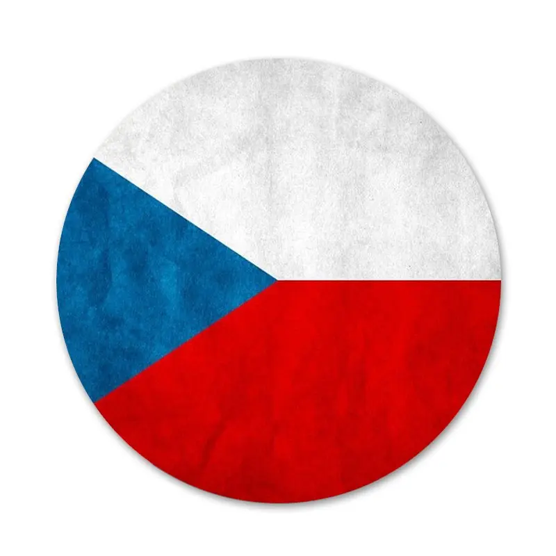 Значки с флагом Чешской и Швейцарии значки металлические для телефона диаметром