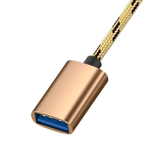 2 в 1 USB OTG кабель Type C/Micro к адаптеру 3 0 плетеный дизайн передачи данных для телефона