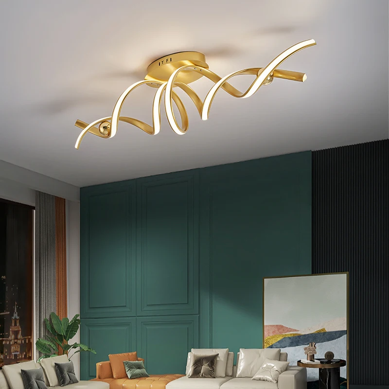

NEO Gleam Gold/Black Finished Modern led ceiling lights for living room bedroom study room Indoor Ceiling Lamp 100-260V