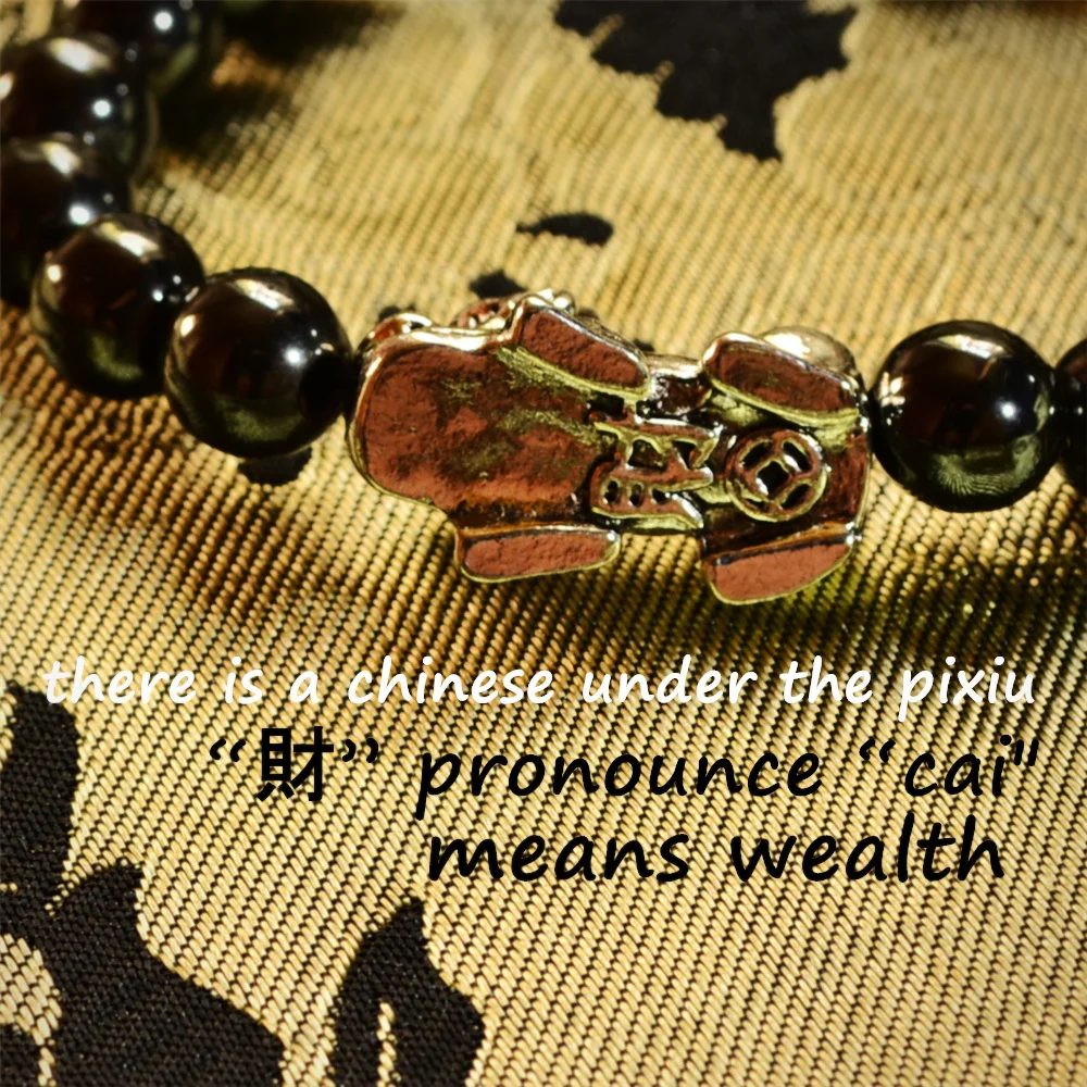 Эластичный браслет фэн-шуй счастливое богатство исцеление мала Будда гематит