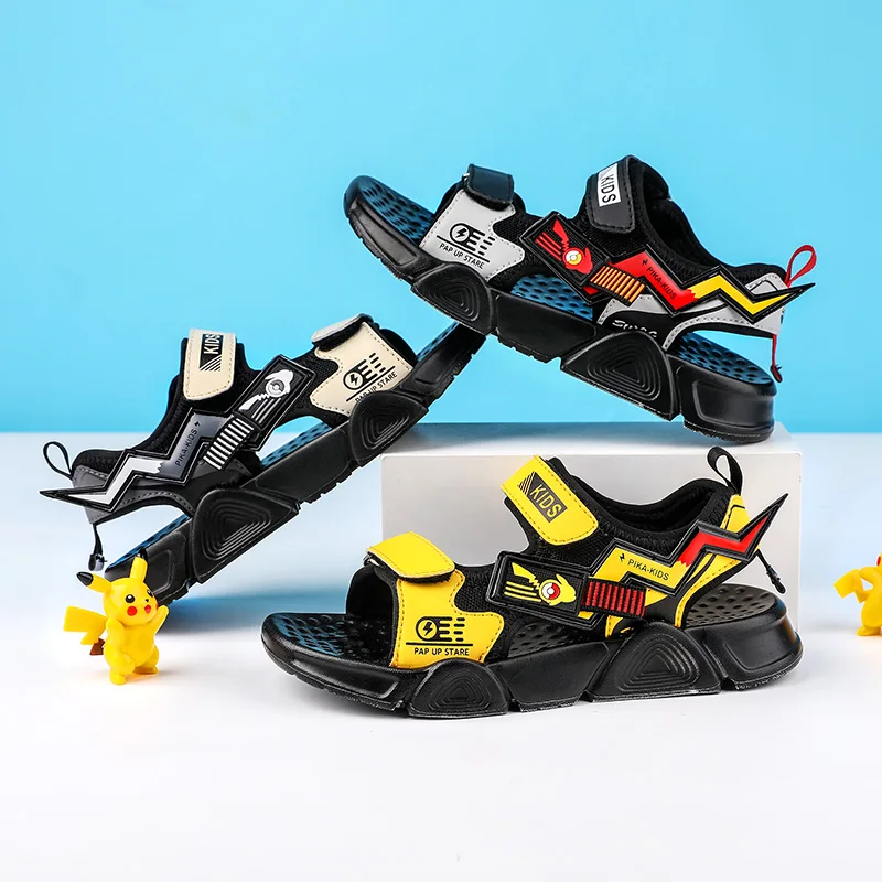 JIEMIAO Fashion New 2021 Summer Kids Sandals Breathable Boys Sandalias Non-slip Soft Bottom Boys Girls Sandals Children Shoes