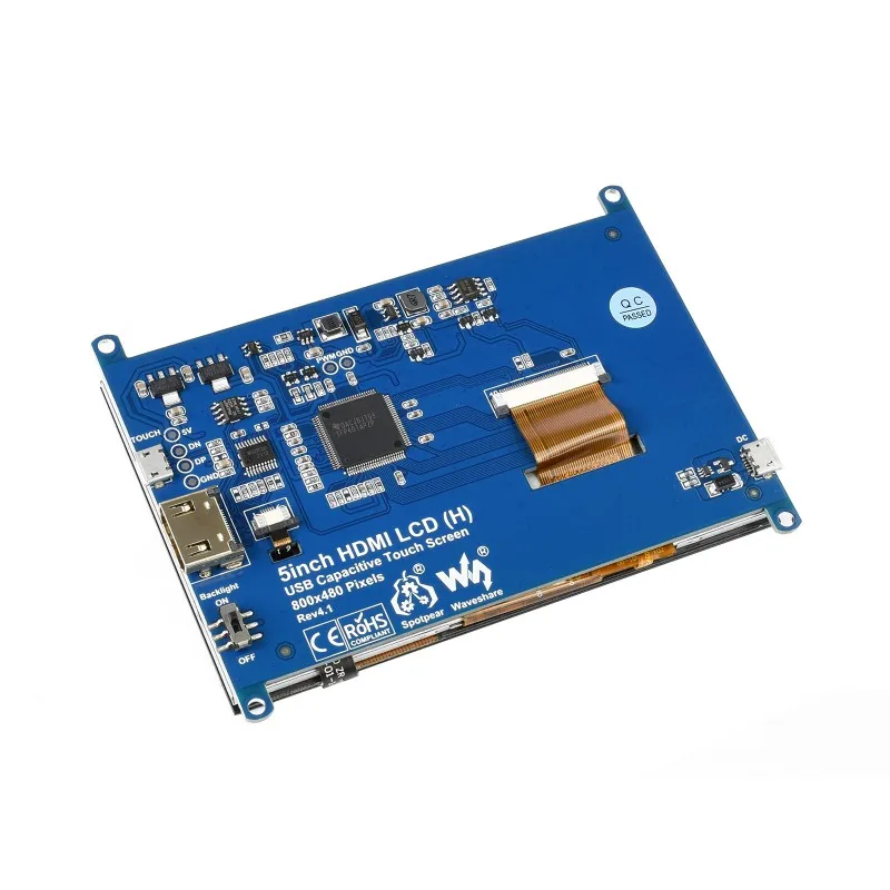 5 дюймов емкостный сенсорный экран Экран ЖК дисплей (H) Slimmed версия 800 × 480 HDMI