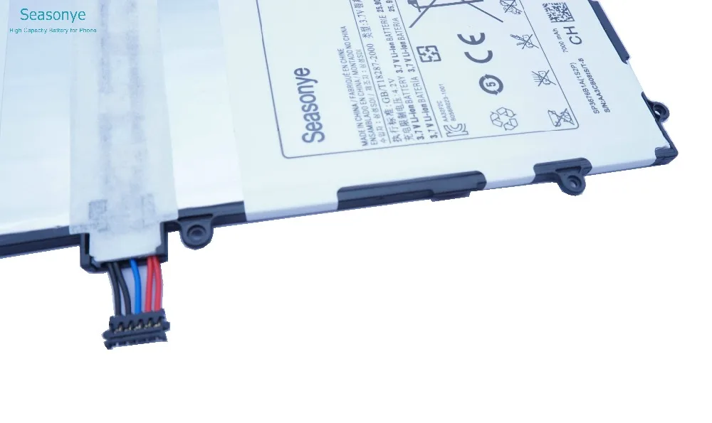 Seasonye 3 шт./лот 7000 мАч 10 1 Вт ч SP3676B1A(1S2P) Сменный аккумулятор для Samsung Galaxy Tablet Tab 2 Note 8. 0