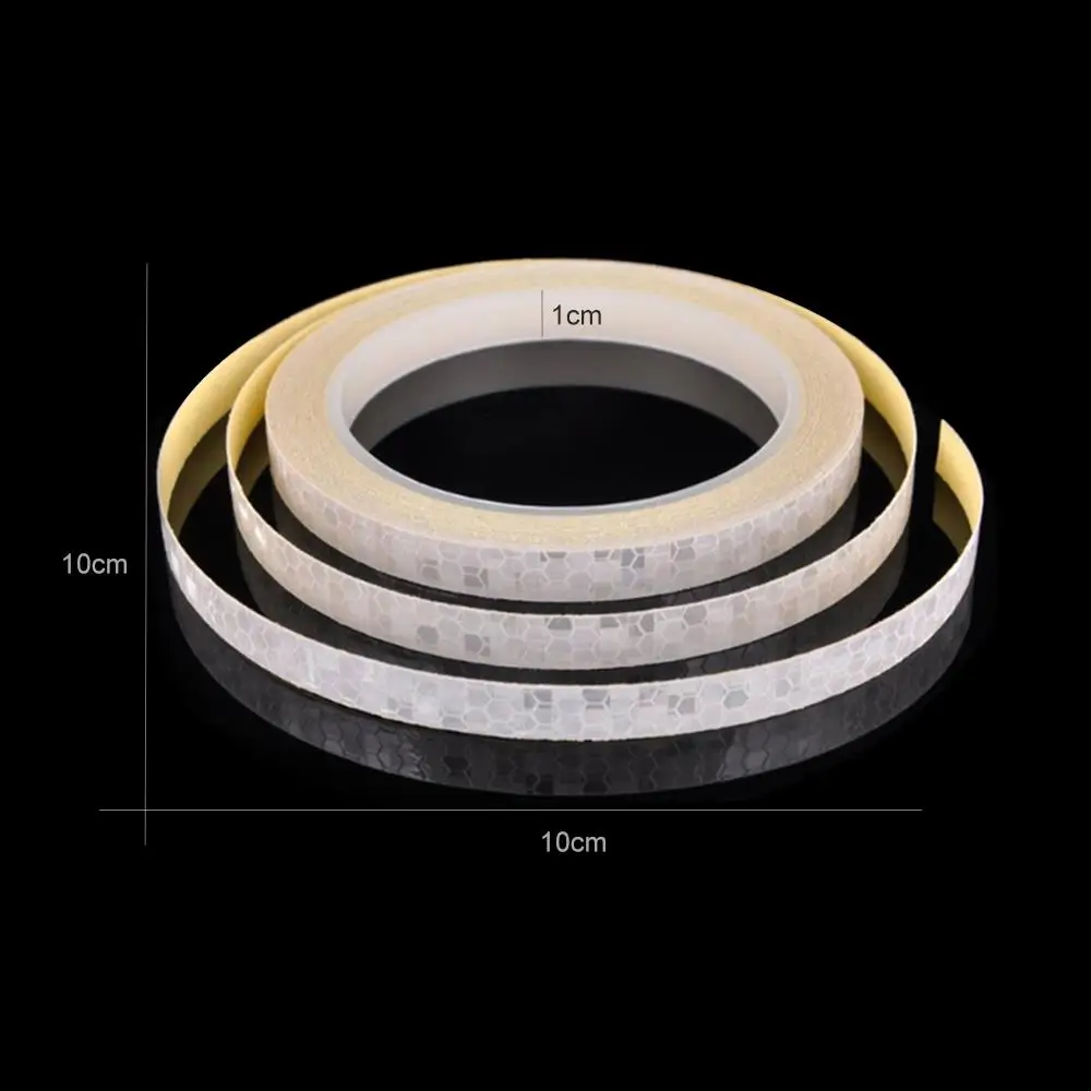 Mobil Stiker Mobil Aksesoris 7 Warna Ornamen 8M Tahan Air Reflektif Sepeda Reflektor Motor Pita Peringatan 7 Warna