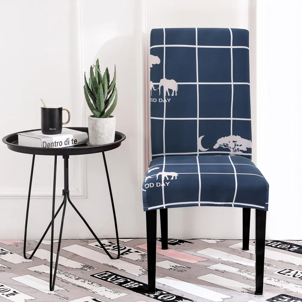 SearchI 1/2/4/6 шт. с рождественским принтом съемный кресла Seat Обложка Рождественский