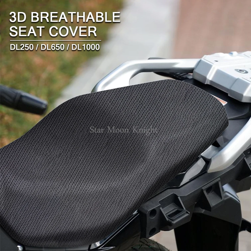 Mesh Seat Cool Cover Cushion Pad Guard Insulation Breathable Sun-proof Net for SUZUKI V-Strom VSTROM 650 250 DL650 DL250