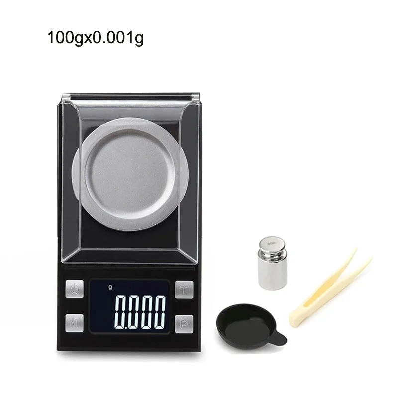 100gx0.001g 200 г 0,01 г Мини цифровые настольные весы 0,001 г 10 г 50 г Точная выпечка кухонные Кухонные весы - Цвет: 100gx0.001g