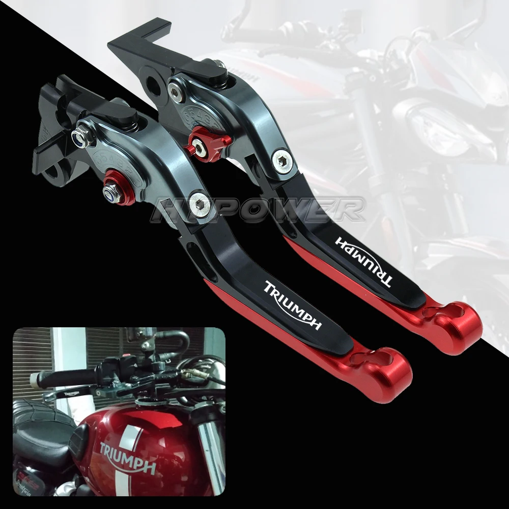 Регулируемый складной выдвижной тормозной рычаг сцепления для TRIUMPH 675 Street Triple