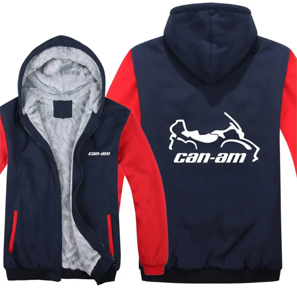 

2021 Can Am Motorcycles Hoodies Men Thick Fashion Coat Pullover Wool Liner Jacket Can Am Sweatshirts Hoody HS-061