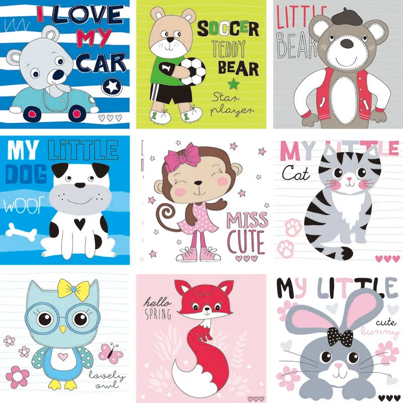 

Фон для фотосъемки с изображением мультяшных животных кроликов dawnзнаем, плакат для фотосъемки, детский гобелен, детская вечеринка, фотосту...