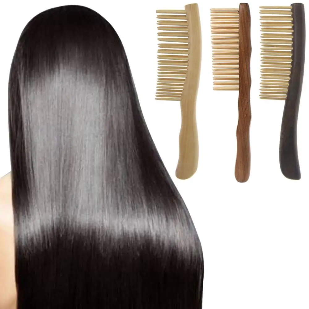 Гребень для волос из натурального сандалового дерева расческа ручной работы