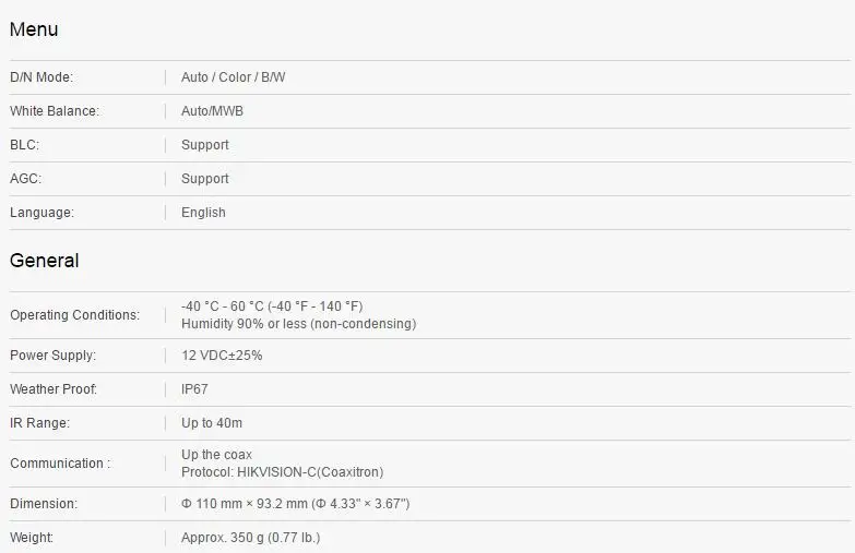 HIKVISION международная версия DS-2CE56H0T-IT3F Turbo HD 5MP ИК купольная камера переключаемая TVI/AHD/CVI/CVB IP67 водонепроницаемая
