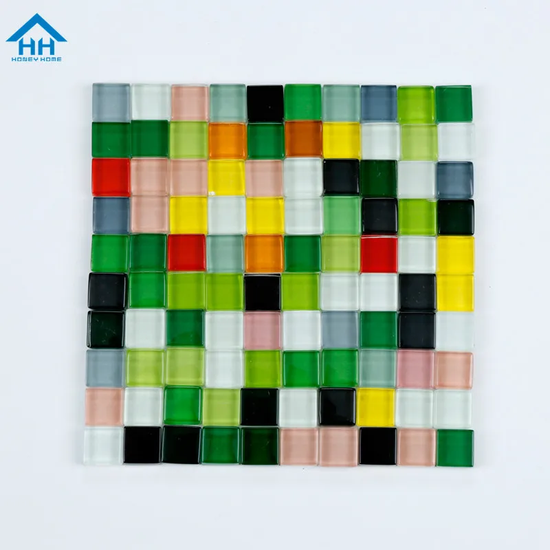 110 г/пакет квадратный Стекло мозаика Плитки штук набор сделай сам для искусства и
