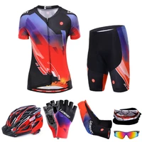 breathable cycling dress women bike clothing summer pro team racing mountain bicycle clothes mtb jersey sets anti uv skinsuit