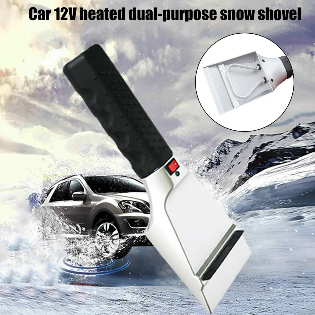 

12V Electric Heated Scraper Snow Removal Car Truck Windshield Defrost Tool M8617
