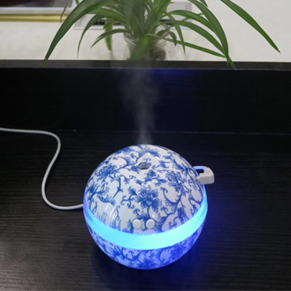 

FUNHO 300ml Humidifier Essential Aroma Oil Diffuser Ultrasonic Humidifier USB Mini Mist Maker LED Light For home office