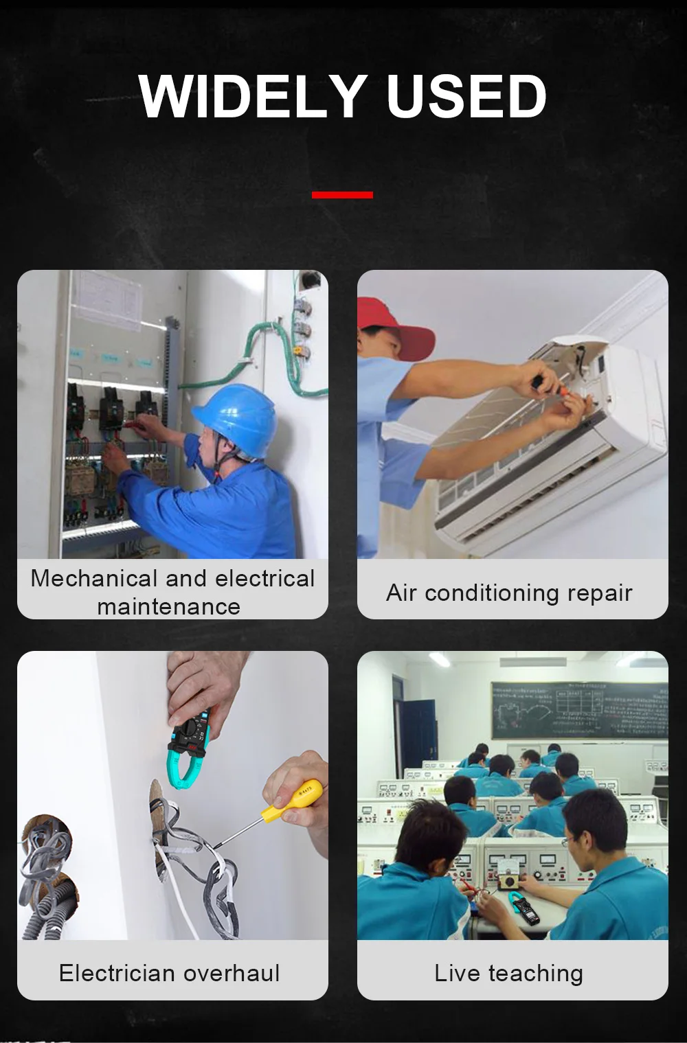 Цифровой измеритель напряжения Mileseey частоты 6000 отсчетов сопротивления циклу