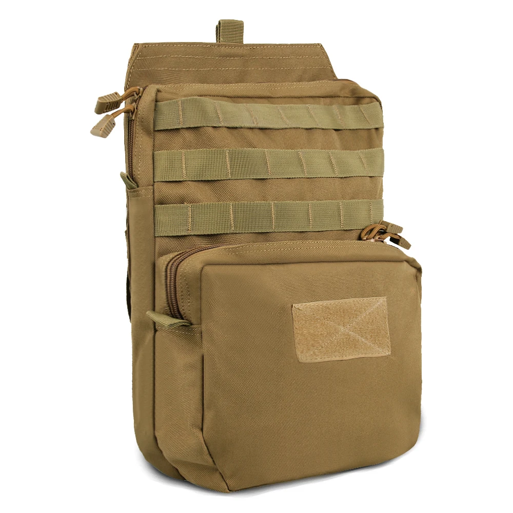 Tan Тактический 3L гидратационный мешок 1050D тесьма Molle жилет сумка для воды прочный мешок пакет для охоты пешего туризма скалолазания - Цвет: Tan