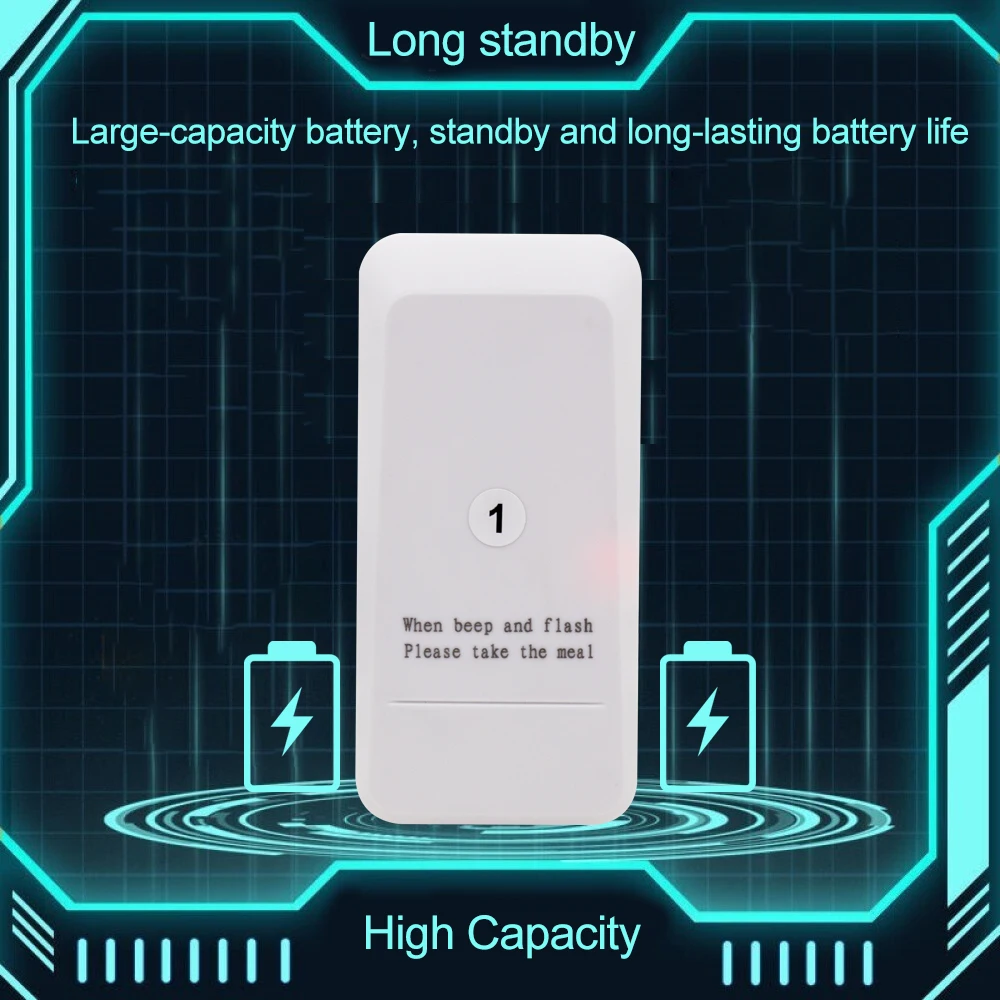 Беспроводной сенсорный 16 пейджер система для вызова официанта с 1 клавиатурой