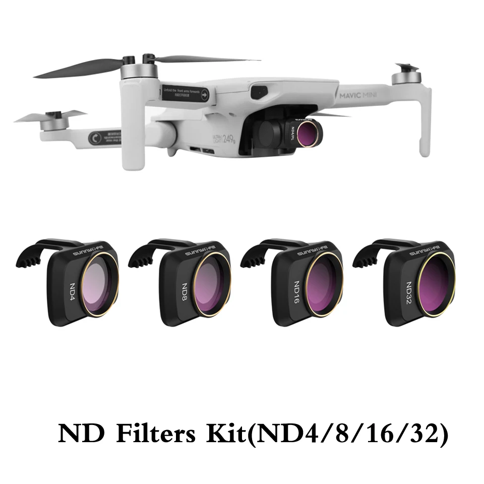 Набор фильтров для мини-камеры DJI Mavic ND/ND PL/CPL/MCUV | Электроника