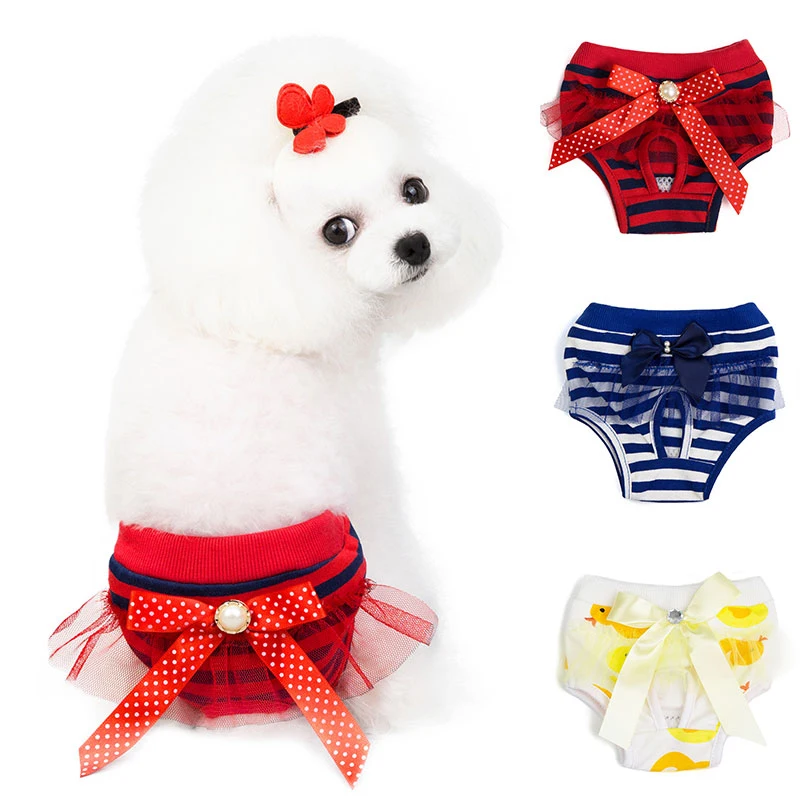 Подгузники для собак гигиенические физиологические штаны моющиеся женские