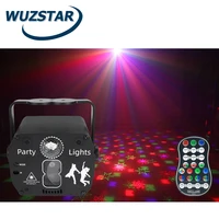 wuzstar new mini dj disco lights rgb led party lights music with voice control usb laser projector strobe lamp for stage wedding