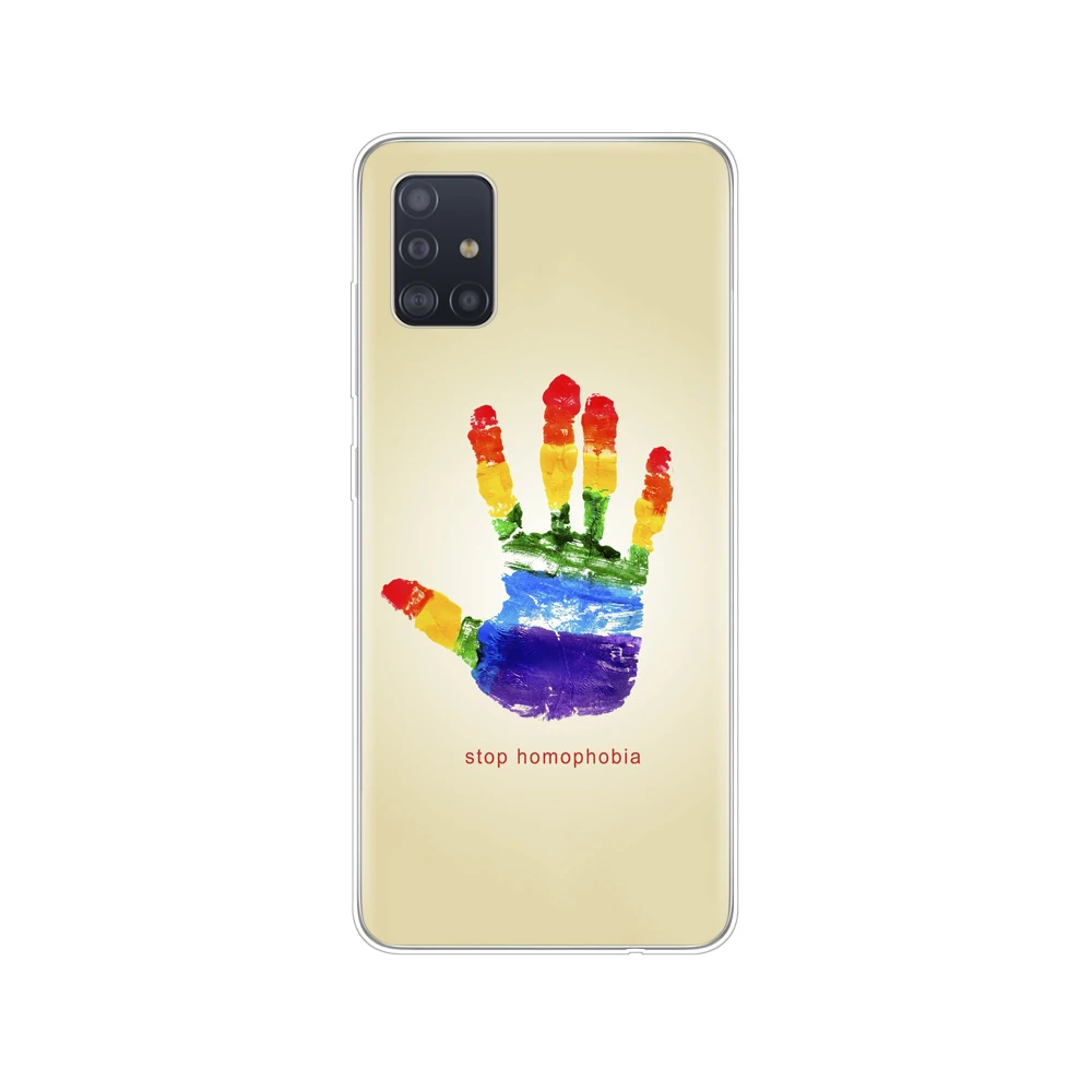 Чехол для samsung galaxy A31 A41 A51 A71 A01 A81 A91 A30S A20S A50S M30S M40S Радужный Флаг Гей лесбиянок ЛГБТ