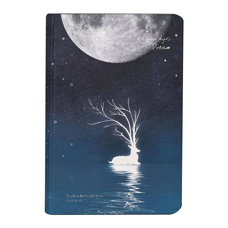 

Cute Luminous Notebook Diary Paper Drawing Sketchbook Noctilucent Office Supply P9YA
