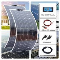 solar panel 240 watt kit 12v 24v controller connector photovoltaic cable 2pcs solar panels for car rv yacht home power supply