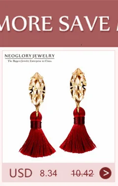 Neoglory, светильник, желтое золото, ассиметричные богемные серьги с кисточками, висячие серьги для женщин, ювелирные изделия, горячие подарки, новинка