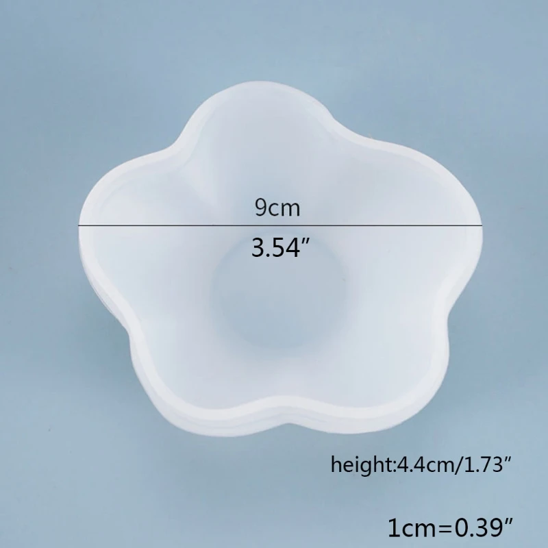 

Crystal Epoxy Resin Mold Petal Plate Dish Casting Silicone Mould DIY Making Tool