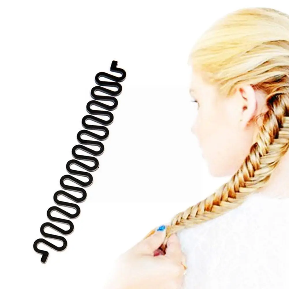 

Plastic Lady French Hair Braiding Tool Hair Twist Braider Styling Braid Accessories Fashion Women Maker Diy Durable Too Bun K9D6