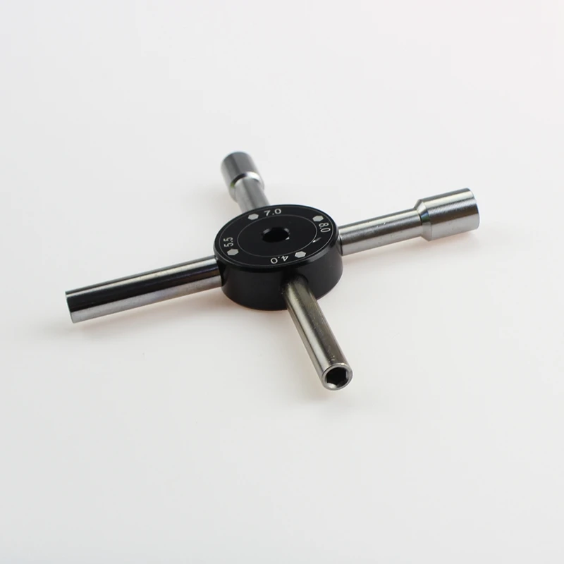 

Cross Wrench Maintenance Tool 4mm 5.5mm 7mm 8mm for Wltoys 144001 124018 124019 K989 K969 12428 A959 A959B RC Car