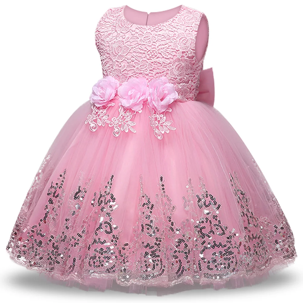 

Western Style Girl Wedding Dress for Kids Lovely Birthday Party Tutu Dresses for Girls 2-12 Years Old Sleeveless
