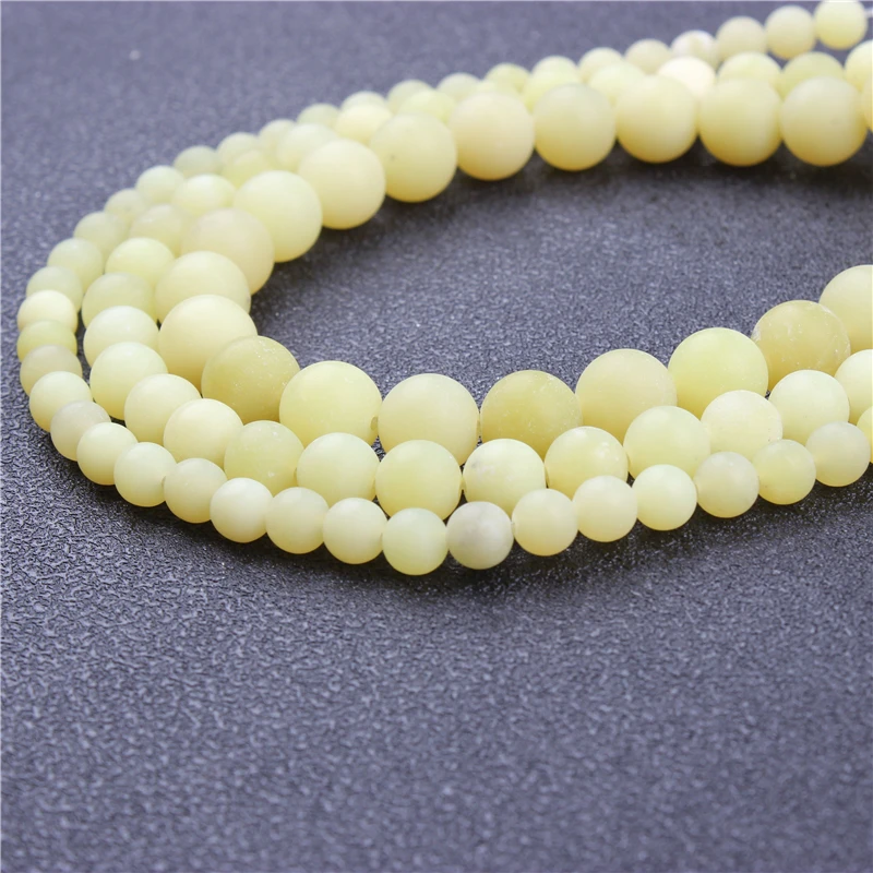 

WholesaleNaturalYellow LemonRoundBeadsLooseBeads6/8/10/12MMSuitableForJewelryMakingDIYBraceletNecklace