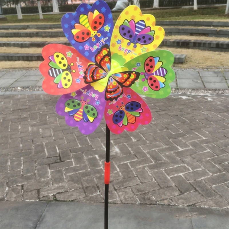 3D Бабочка броши в виде бабочек насекомых мельница ветра вертушка дома шланг для