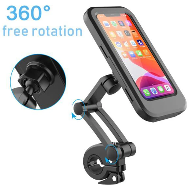 

Adjustable Waterproof Navigation Bracket Universal Bike Moto Handle Fixed Holder