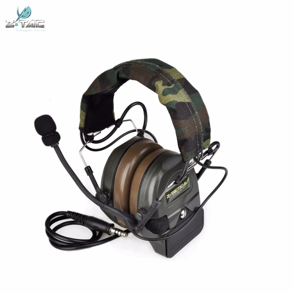 

Z-tac Comtac-I/C1 pickup noise reduction tactical headset Airborne COMTAC Z054 ZCOMTAC ICH Tactical Helmet and military Headset