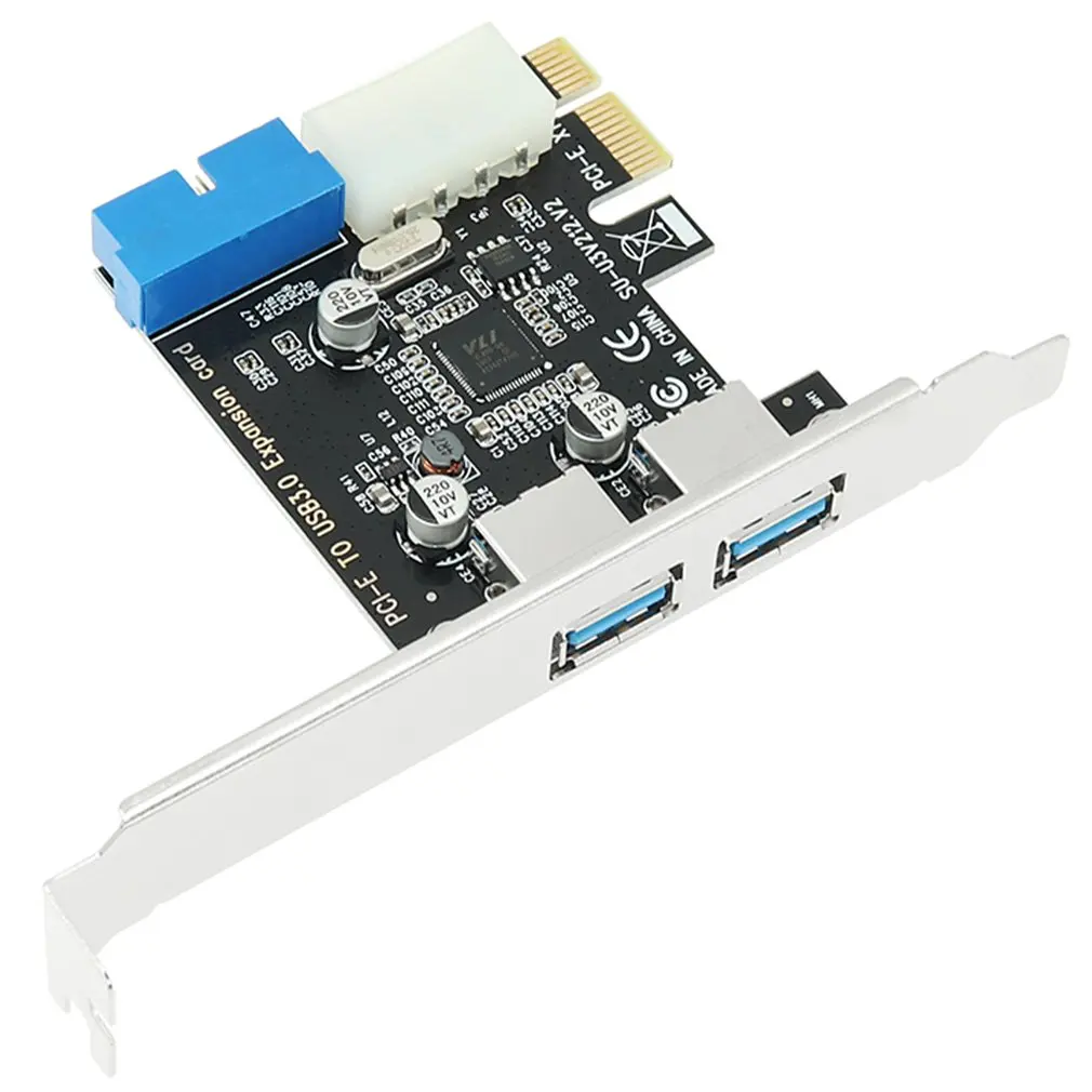 

Плата расширения PCI-E к USB 3,0, USB3.0 F2T2 20pin материнская плата для настольного компьютера Windows Xp / Vista / 7 / 8 / 10