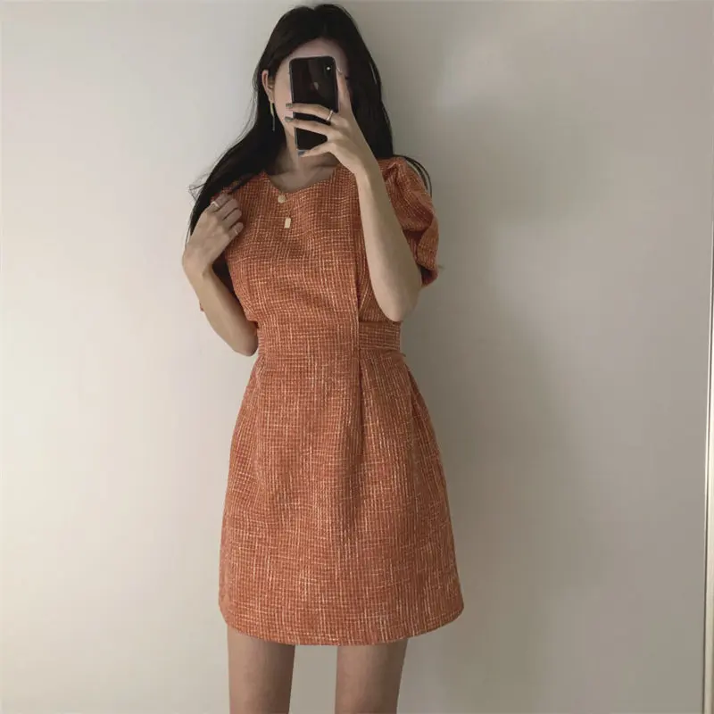 HziriP 2020 женское элегантное мини-платье в Корейском стиле с регулируемой талией