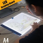 Планшет для рисования LEORY со светодиодсветодиодный подсветкой, ультратонкий планшет для рисования и письма, трафарет формата A4, 33 х22х3, 5 мм