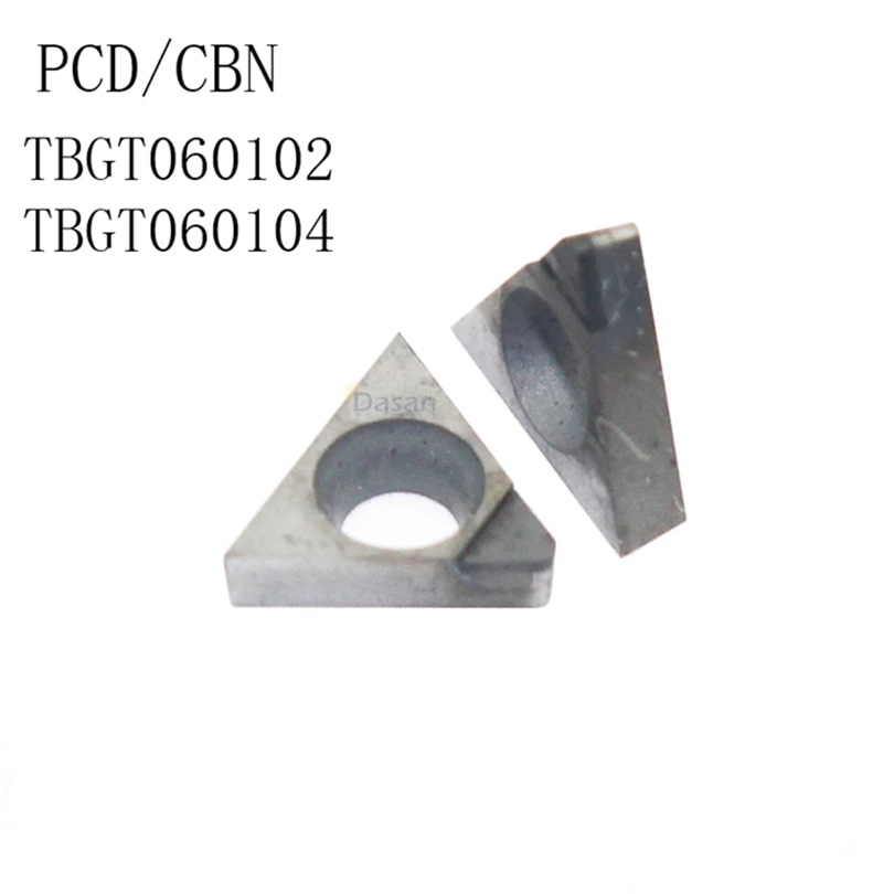 

2Pcs TBGT060102 TBGT060104 TBGT PCD CBN Diamond Inserts Blade External Turning Tool Lathe Tool For CNC cutter
