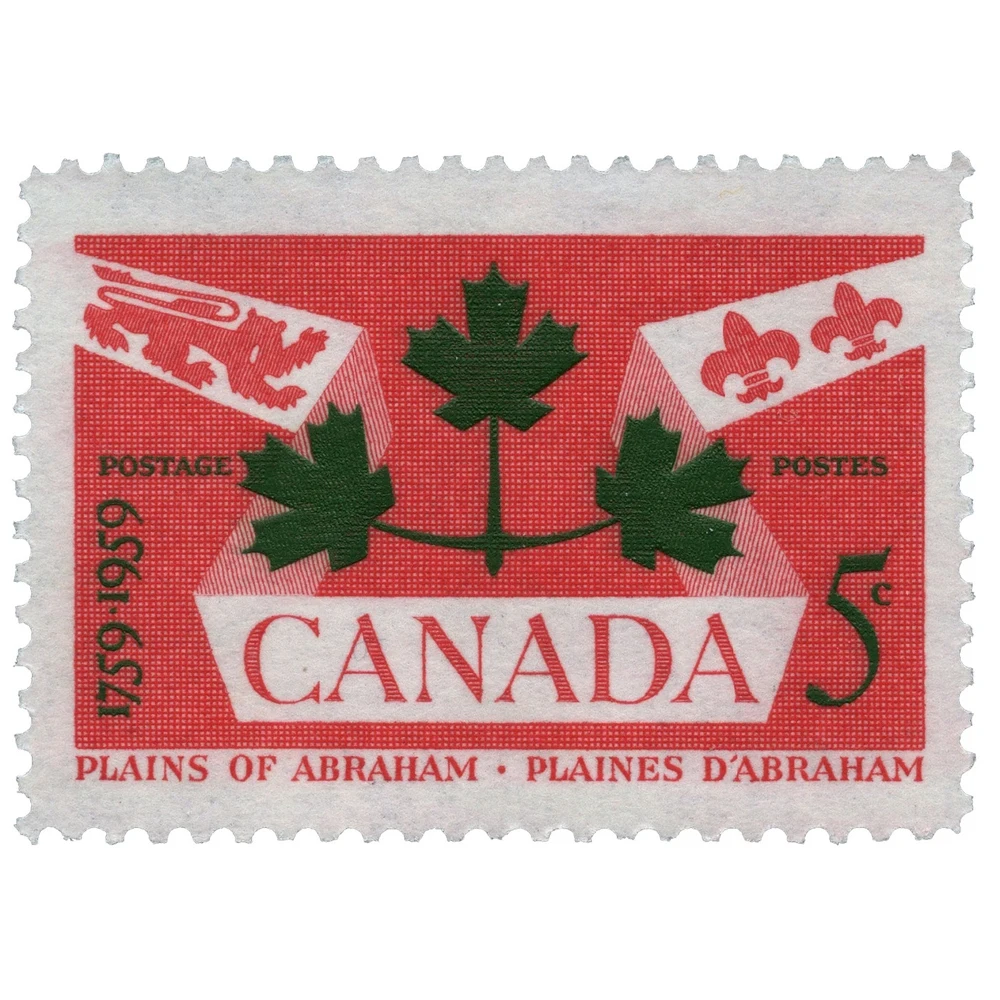 Марка Канады Plains of Abraham 1759-1959. Негашеная 10шт | Дом и сад
