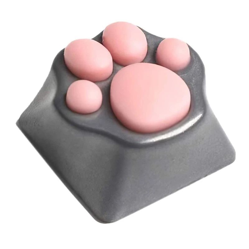 

Single Cute Cat Claw Keycap Aluminum Alloy Mechanical Keyboard Soft Silicone Keycap Cute Gift for Girls Gamer QXNF