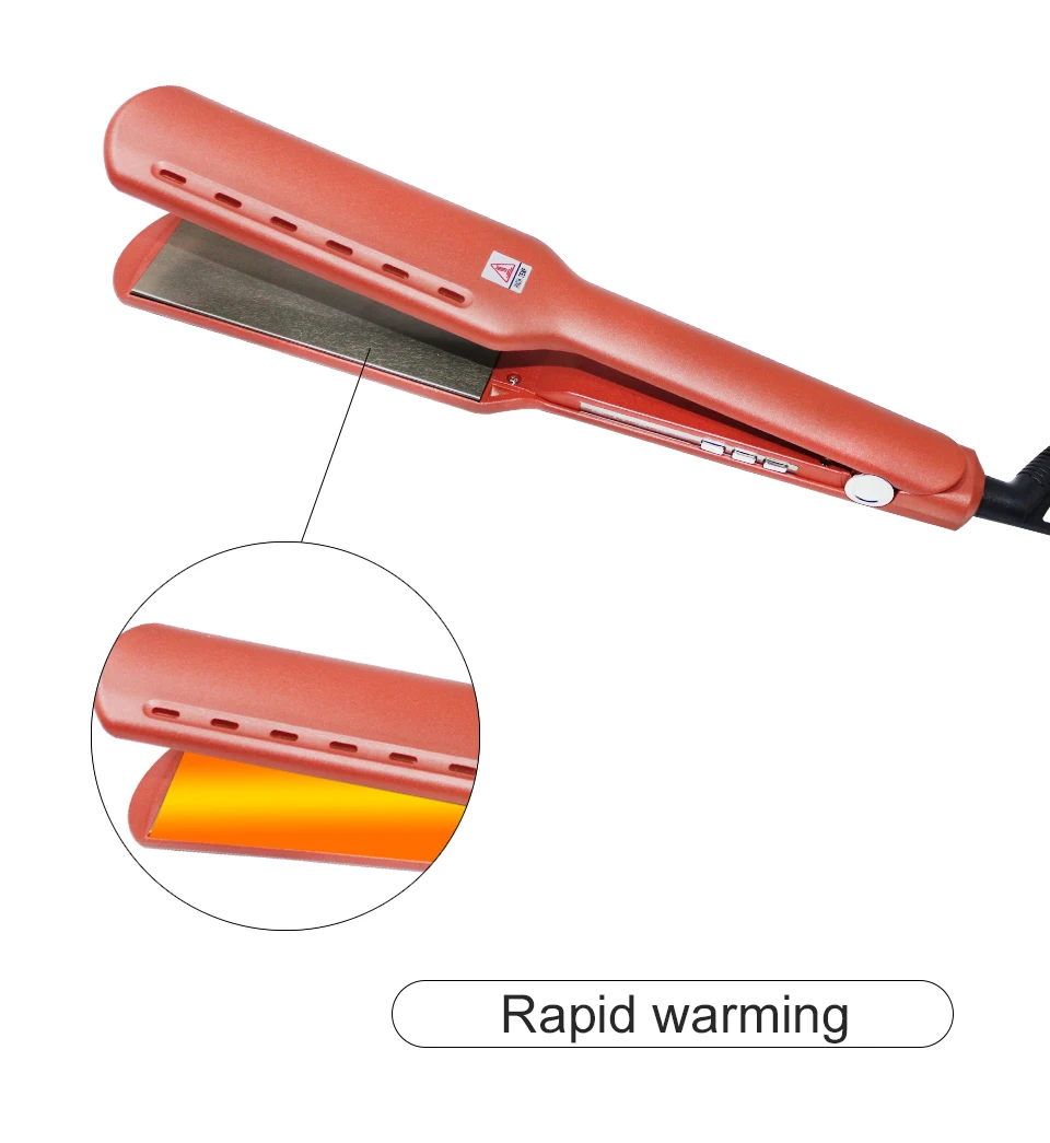 Профессиональный титановый выпрямитель для волос Оранжевый плоский утюг