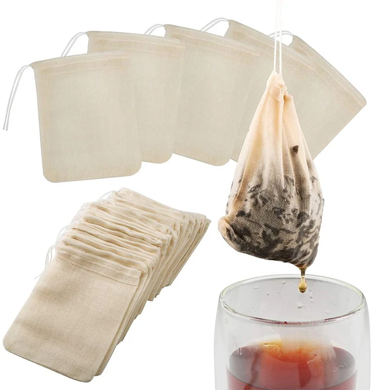 10 шт. хлопковые чайные пакеты на шнурке | Дом и сад