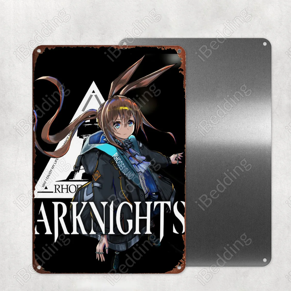 

Arknight AMIYA металлическая вывеска-плакат украшение для дома и бара, железная живопись, персонализированный паб, клуб, промышленный Декор
