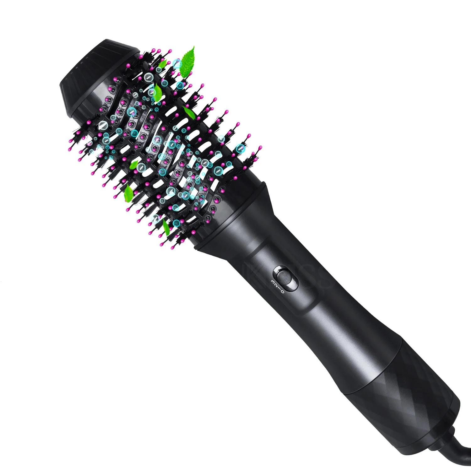

2022 New Hair Straightener Electric Hot Air Brush Nylon Pin Hair Dryer Comb Rotating Brush Hair Curler Powerful Quiet Motor