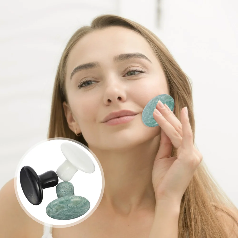 

1 Set 3pcs Durable Mushroom Stone with Handle Tools for